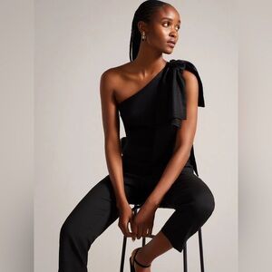 Ted Baker London Orliie One Shoulder Jumpsuit NWT